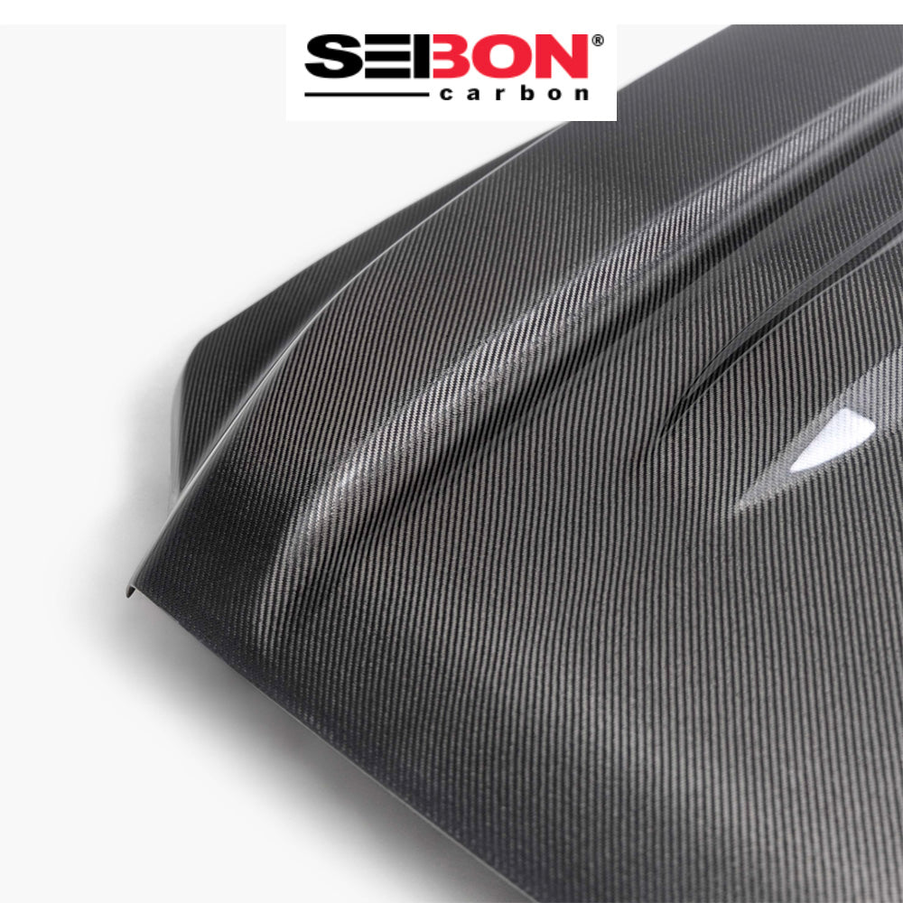2024-2025年式 トヨタ タコマ用 セイボンカーボン カーボンファイバー TRスタイル ボンネット Seibon Carbon TR-Style Carbon Fiber Hood For 2024-2025 Toyota Tacoma / 2025 Toyota 4Runner (送料無料)