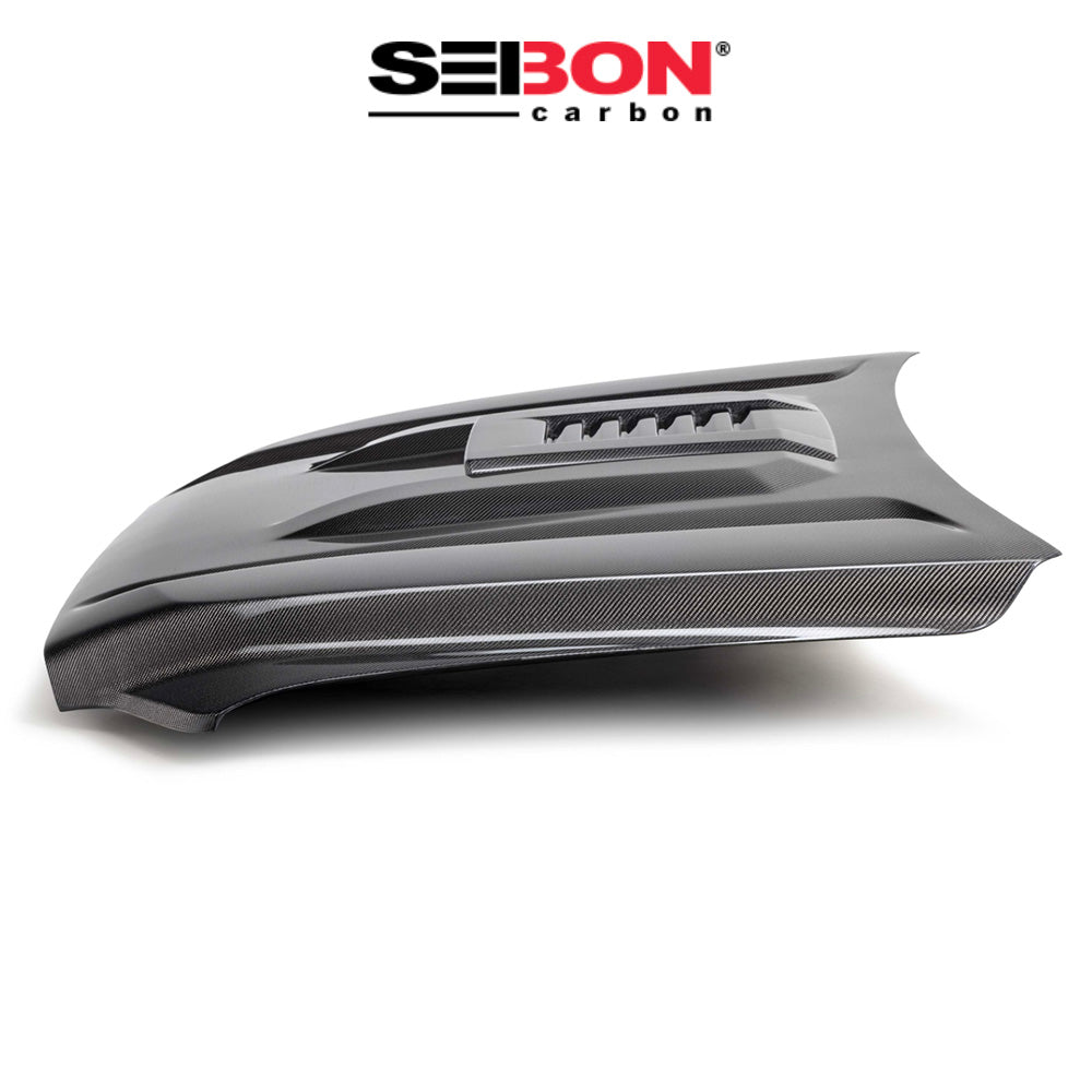 2024-2025年式 トヨタ タコマ用 セイボンカーボン カーボンファイバー TRスタイル ボンネット Seibon Carbon TR-Style Carbon Fiber Hood For 2024-2025 Toyota Tacoma / 2025 Toyota 4Runner (送料無料)