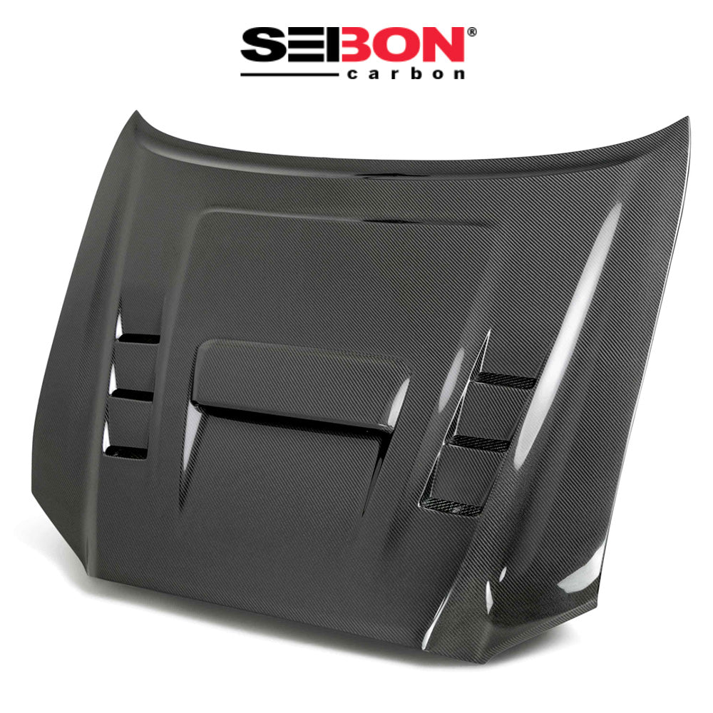 2016-2023年式 トヨタ タコマ用 セイボンカーボン カーボンファイバー TSスタイル ボンネット Seibon Carbon TS-Style Carbon Fiber Hood For 2016-2023 Toyota Tacoma (送料無料)