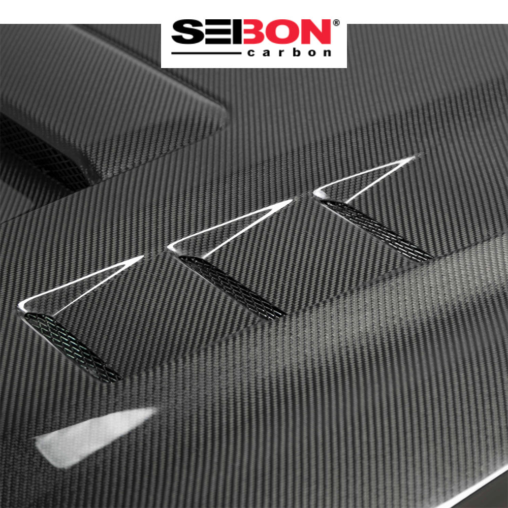 2016-2023年式 トヨタ タコマ用 セイボンカーボン カーボンファイバー TSスタイル ボンネット Seibon Carbon TS-Style Carbon Fiber Hood For 2016-2023 Toyota Tacoma (送料無料)