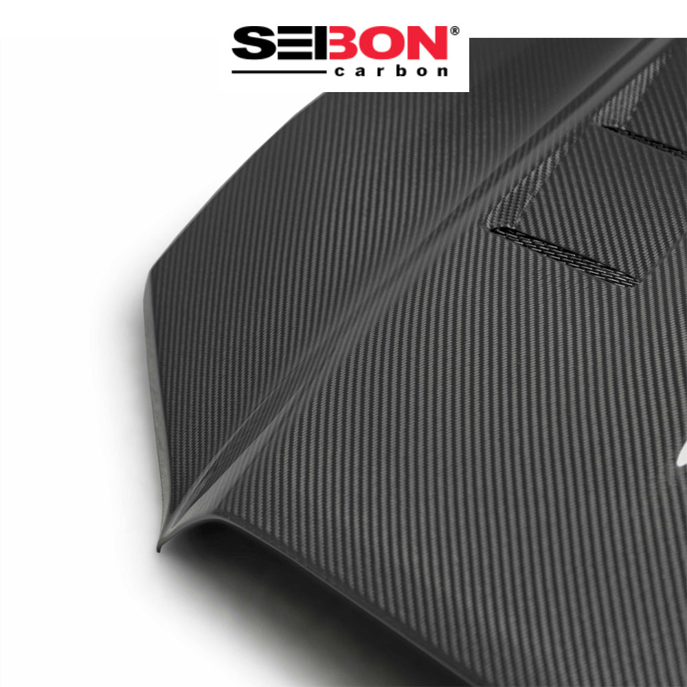 2016-2023年式 トヨタ タコマ用 セイボンカーボン カーボンファイバー TSスタイル ボンネット Seibon Carbon TS-Style Carbon Fiber Hood For 2016-2023 Toyota Tacoma (送料無料)