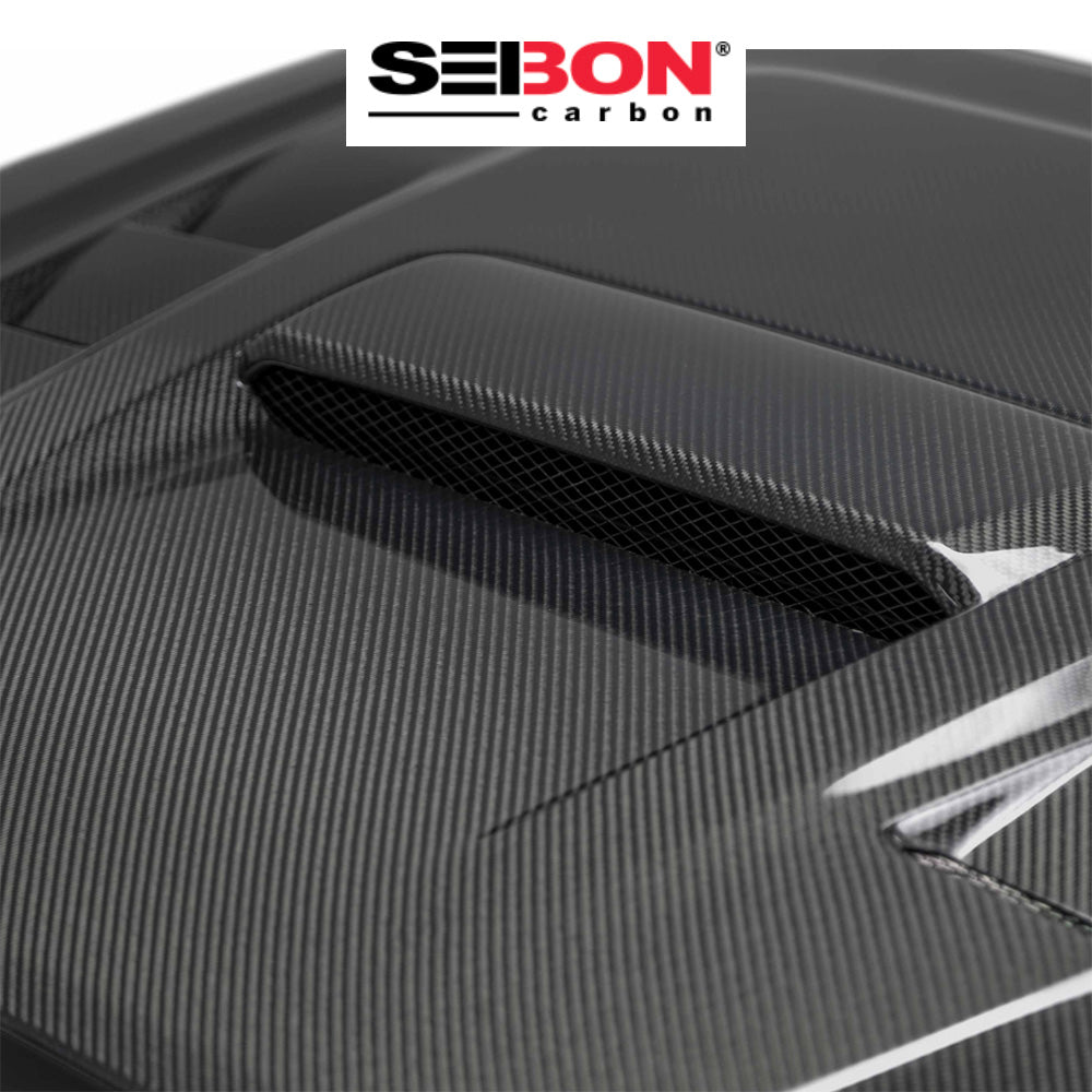 2016-2023年式 トヨタ タコマ用 セイボンカーボン カーボンファイバー TSスタイル ボンネット Seibon Carbon TS-Style Carbon Fiber Hood For 2016-2023 Toyota Tacoma (送料無料)