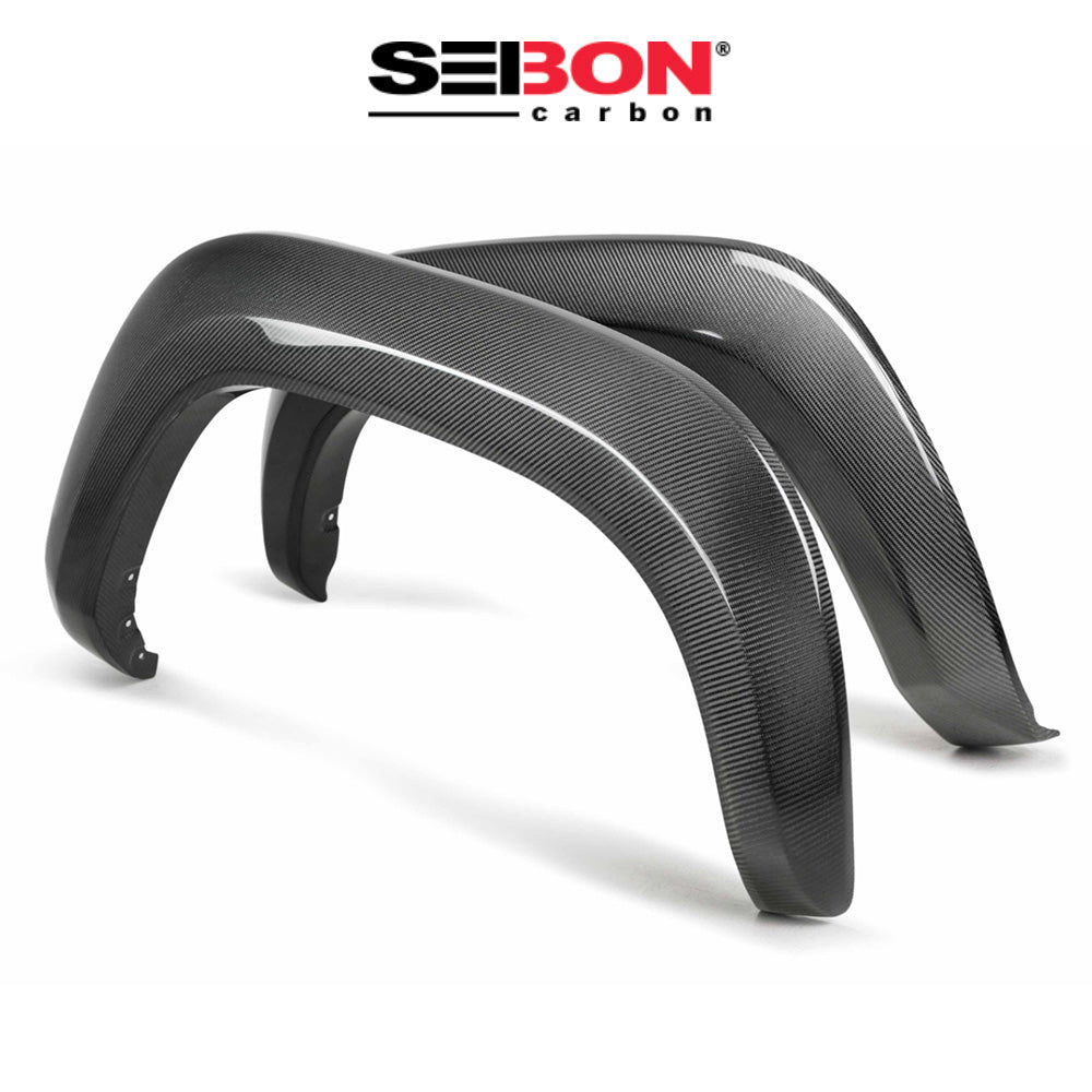 2016-2023年式 トヨタ タコマ用 セイボンカーボン カーボンファイバー リアフェンダーフレアセット Seibon Carbon Carbon Fiber Rear Fender Flares For 2016-2023 Toyota Tacoma (送料無料)
