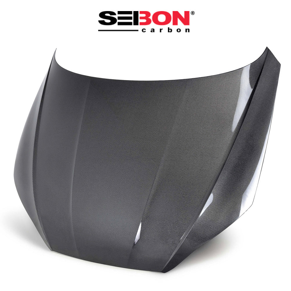 2018-2024年式 アウディA5用 セイボンカーボン 純正スタイル カーボンファイバー製ボンネット Seibon Carbon OEM-Style Carbon Fiber Hood For 2018-2024 Audi A5 / S5 And 2021-2024 Audi RS5 (消費税、送料込み)