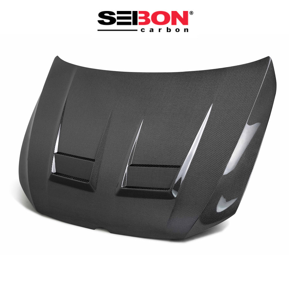 2022-2024年式 フォルクスワーゲン ゴルフR用 セイボンカーボン DVスタイル カーボンファイバー製ボンネット Seibon Carbon DV-Style Carbon Fiber Hood For 2022 VW Golf MK8 (消費税、送料込み)
