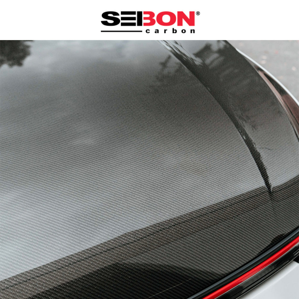 2022-2024年式 フォルクスワーゲン ゴルフR用 セイボンカーボン 純正スタイル カーボンファイバー製ボンネット Seibon Carbon OEM-Style Carbon Fiber Hood For 2022 VW Golf MK8 (消費税、送料込み)