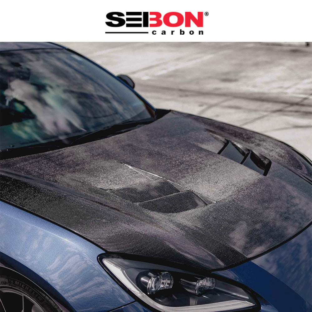 2022-2025年式 トヨタ GR86用 セイボンカーボン TSスタイル カーボンファイバー製ボンネット Seibon Carbon TS-Style Carbon Fiber Hood For 2022-2025 Toyota GR86/ Subaru BRZ (消費税、送料込み)