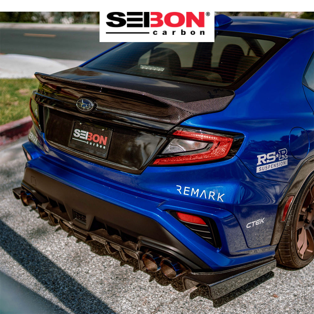 2022-2025年式 スバル WRX用 セイボンカーボン MBスタイル カーボンファイバー製リアディフューザー Seibon Carbon MB-Style Carbon Fiber Rear Diffuser For 2022-2025 Subaru WRX (送料無料)