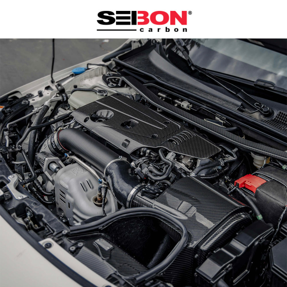 2017-2025年式 ホンダ シビック タイプR用 セイボンカーボン カーボンファイバー エンジンカバー Carbon Fiber Engine Cover For 2017-2025 Honda Civic Type R (消費税、送料込み)