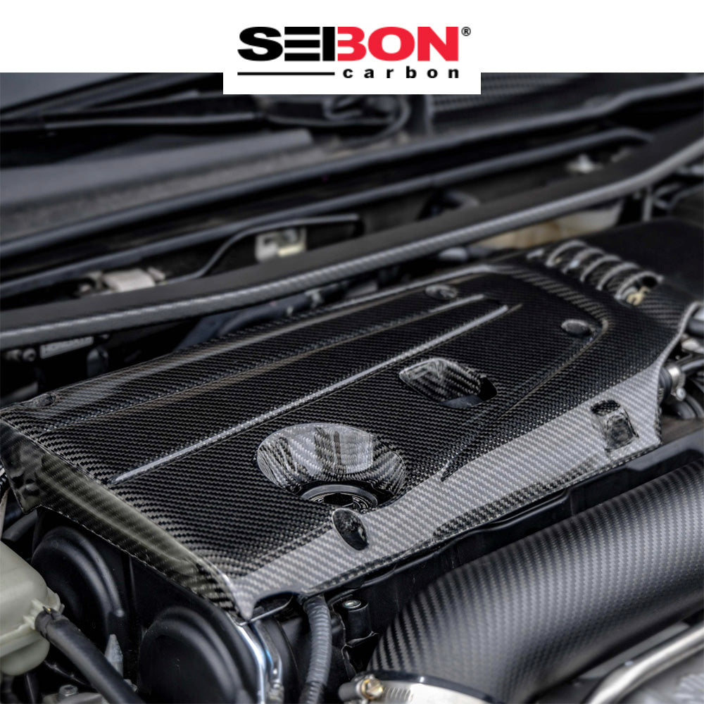2017-2025年式 ホンダ シビック タイプR用 セイボンカーボン カーボンファイバー エンジンカバー Carbon Fiber Engine Cover For 2017-2025 Honda Civic Type R (消費税、送料込み)