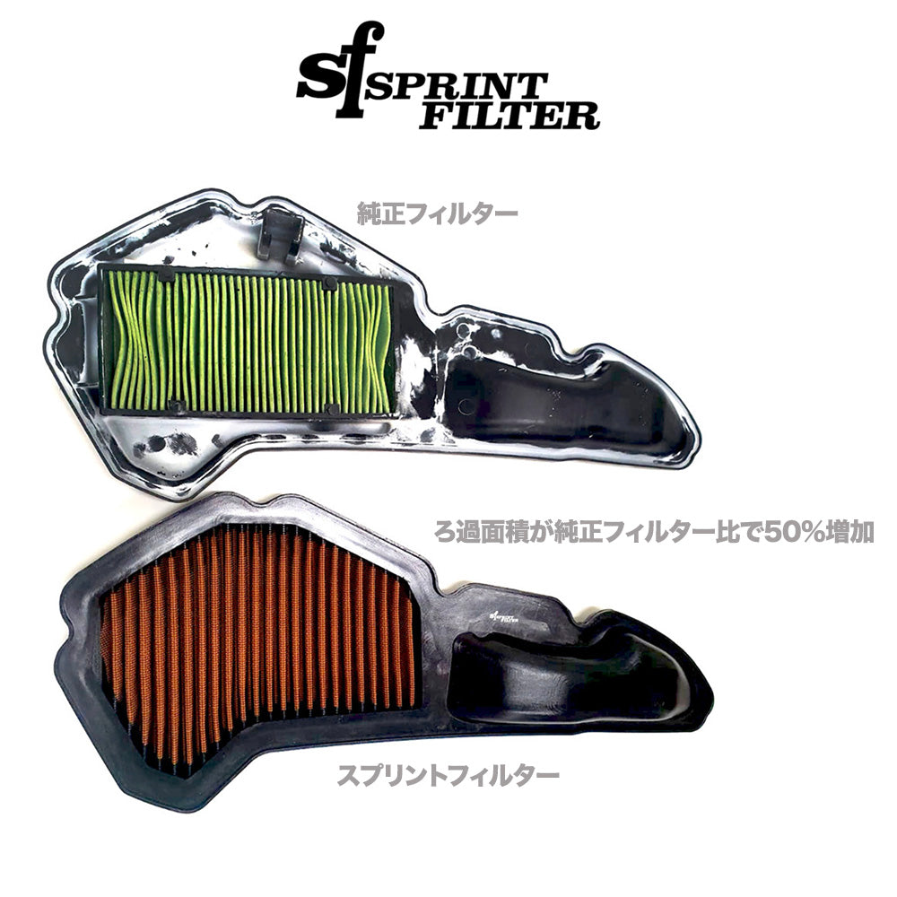 2019-2026年式ホンダ PCX用スプリントフィルター製 P08 高性能エアフィルター Sprint Filter P08 Honda PCX 125-150 (19-26), X-ADV (20-26), and ADV 150 (20-22) (消費税、送料込み)