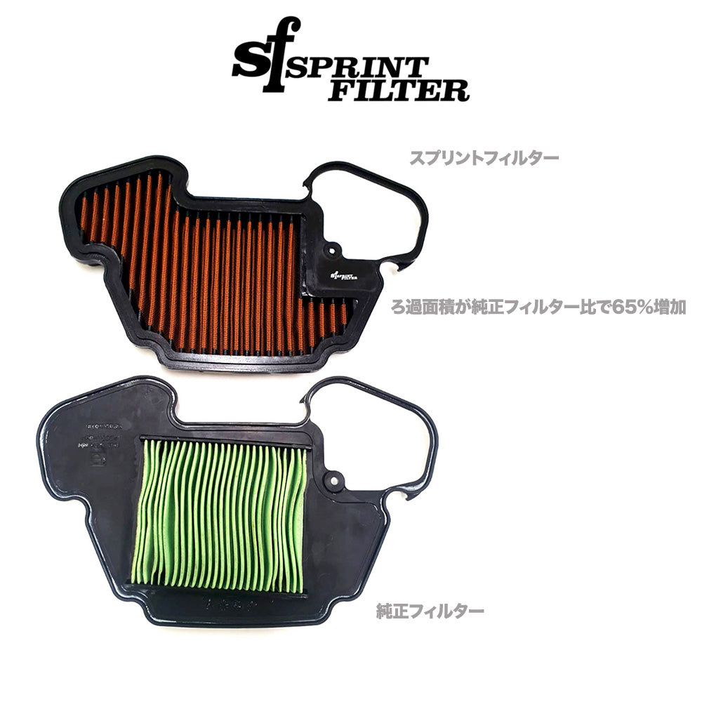 2014-2020年式ホンダ グロム用スプリントフィルター製 P08 高性能エアフィルター Sprint Filter P08 Honda Grom (14-20) MSX 125 (13-20) (消費税、送料込み)