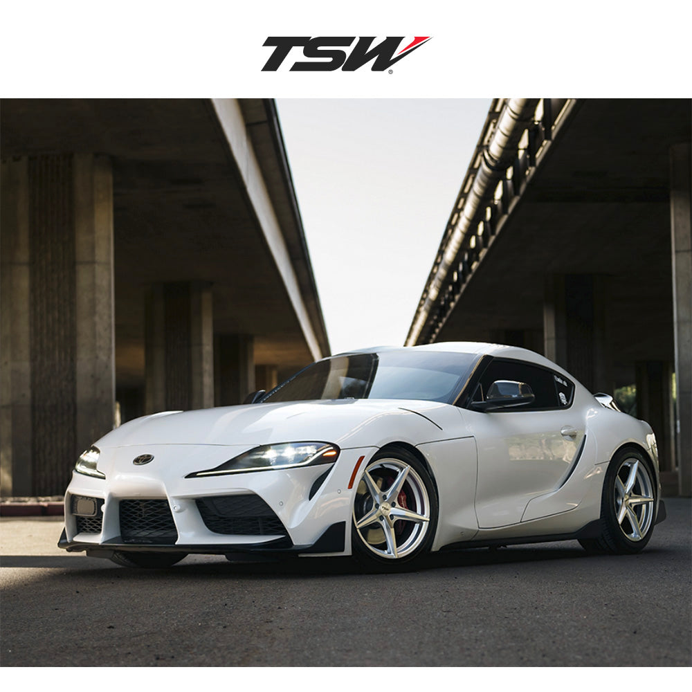 トヨタ GR スープラ (Toyota GR Supra)用 TSW エスプリ 20x9J ET 20 フロント 20x10.5J ET 38 リア ハイパーシルバーマシンドフェイス ホイール4本セット TSW ESPRIT 20X9 5X112 66 +20 H-SLV-MCH / ESPRIT 20X10.5 5X112 66 +38 H-SLV-MCH (送料無料)