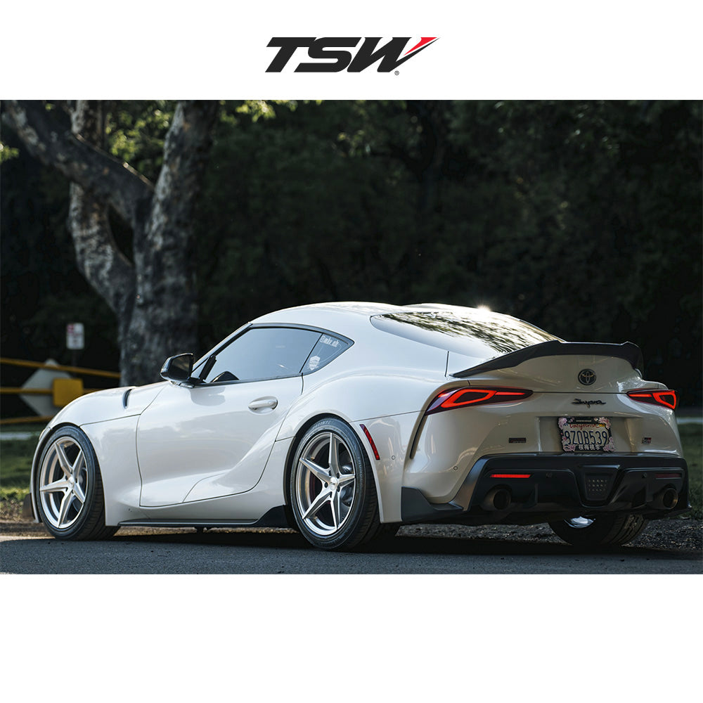 トヨタ GR スープラ (Toyota GR Supra)用 TSW エスプリ 20x9J ET 20 フロント 20x10.5J ET 38 リア ハイパーシルバーマシンドフェイス ホイール4本セット TSW ESPRIT 20X9 5X112 66 +20 H-SLV-MCH / ESPRIT 20X10.5 5X112 66 +38 H-SLV-MCH (送料無料)