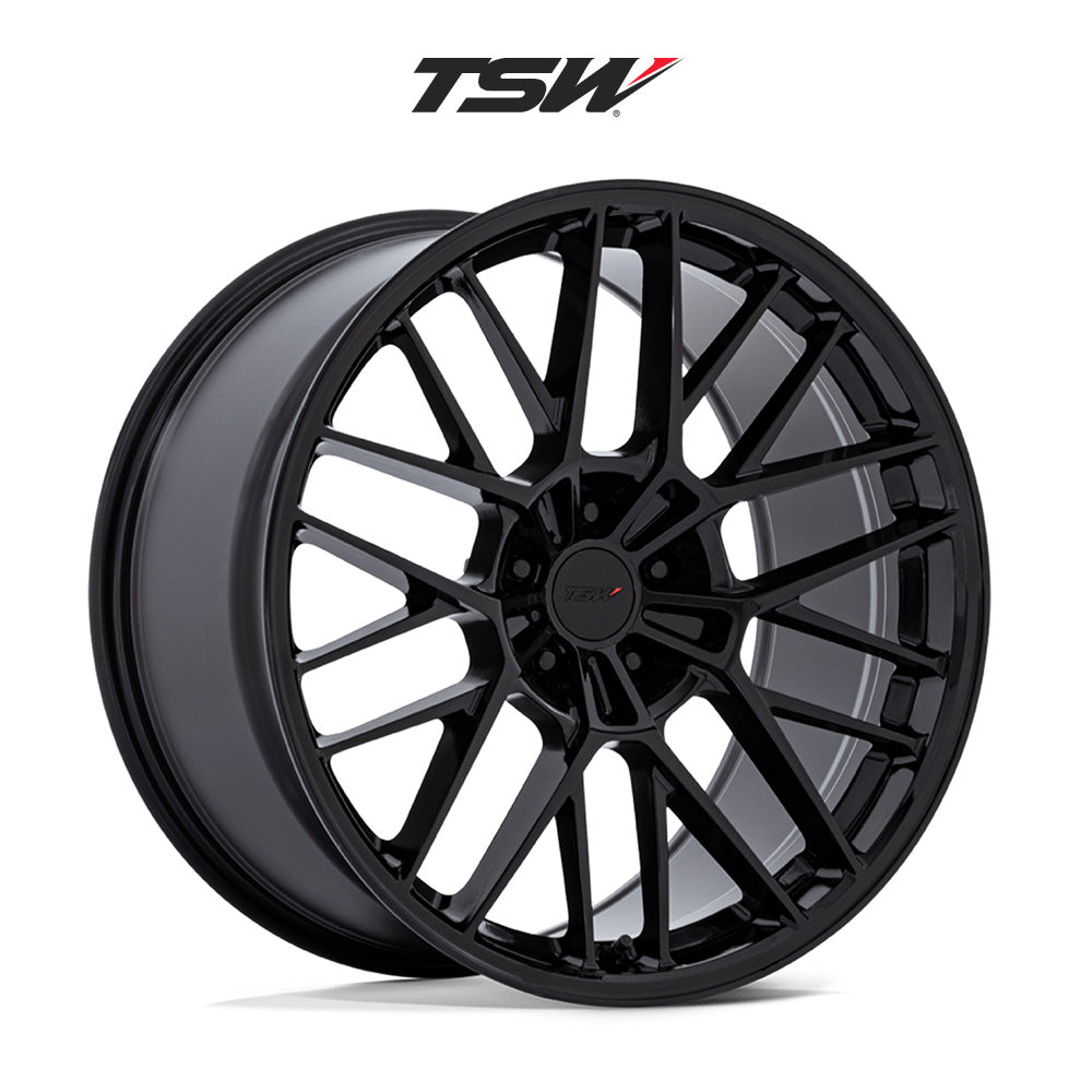 日産フェアレディZ (Nissan Z)用 TSW デイトナ 19x8.5J ET 35 フロント 19x9.5J ET 25 リア グロスブラック ホイール4本セット TSW DAYTONA 19X8.5 5X4.5 72 +35 G-BLK / DAYTONA 19X9.5 5X4.5 72 +25 G-BLK (送料無料)