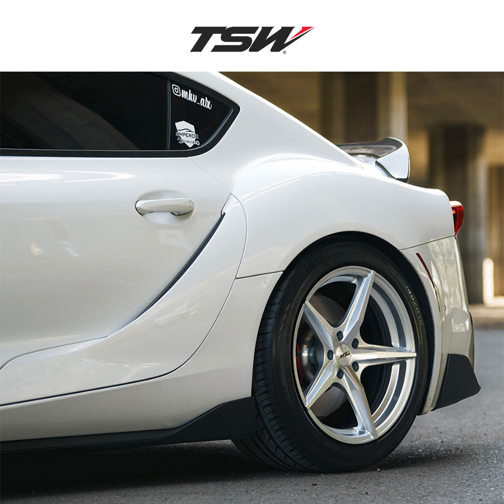 トヨタ GR スープラ (Toyota GR Supra)用 TSW エスプリ 20x9J ET 20 フロント 20x10.5J ET 38 リア ハイパーシルバーマシンドフェイス ホイール4本セット TSW ESPRIT 20X9 5X112 66 +20 H-SLV-MCH / ESPRIT 20X10.5 5X112 66 +38 H-SLV-MCH (送料無料)