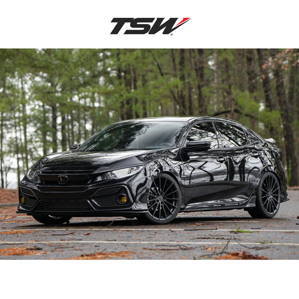 テスラ モデル3 (TESLA Model 3)用 TSW グッドウッド 20x9J マットブラックホイール4本セット TSW Goodwood TW005 20X9 5X4.5 M-BLK 35MM (送料無料)