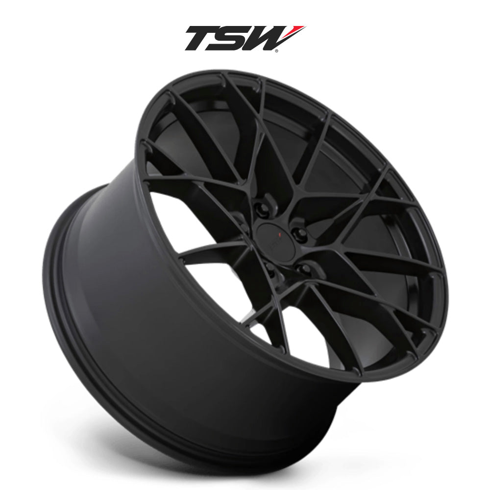 テスラ モデル3 (TESLA Model 3)用 TSW セクター 20x9J セミグロスブラック ホイール4本セット TSW Sector TWSTR 20X9 5X4.5 SEMI-GL-BLK 30MM (送料無料)