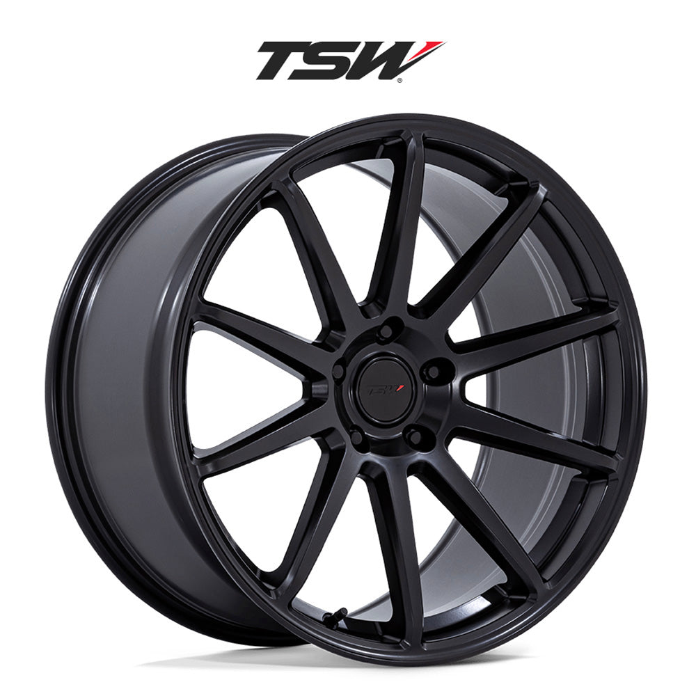 BMW X5用 TSW カナード 20x9J マットブラックホイール4本セット TSW Canard TW004 20X9 5X112 M-BLK 27MM (送料無料)