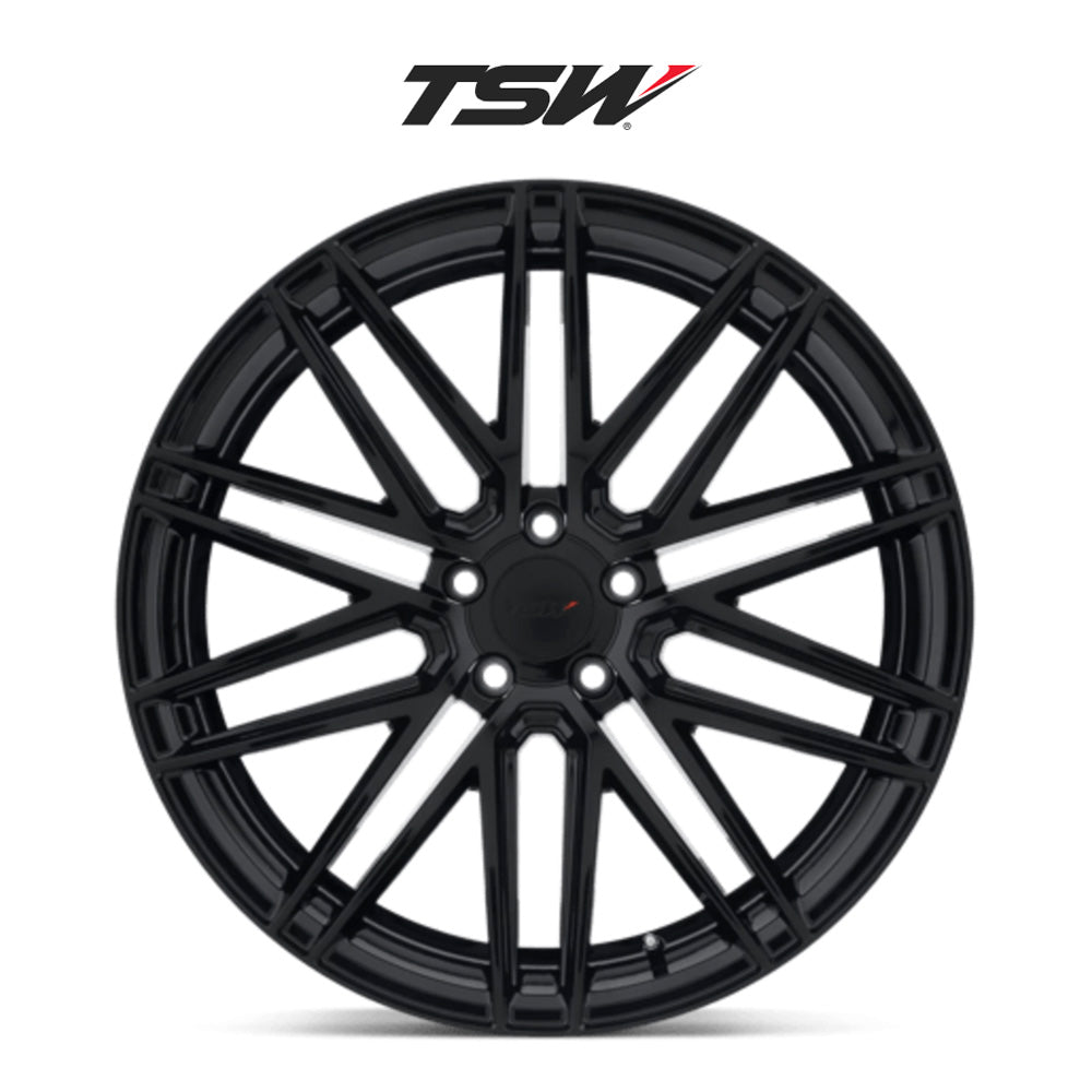 BMW X5用 TSW ペスカーラ 18x8.5J グロスブラックホイール4本セット TSW Pescara TWPCA 18X8.5 5X112 G-BLK 42MM (送料無料)