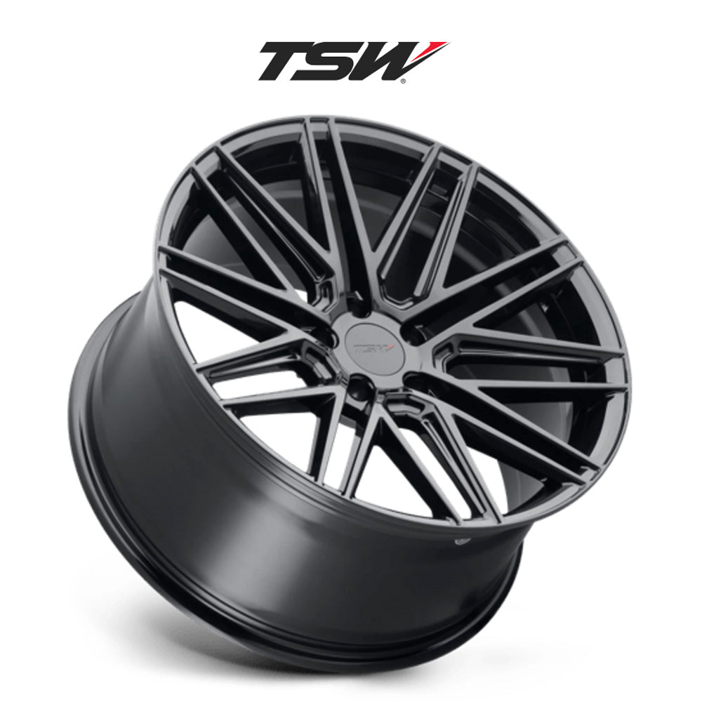 BMW X5用 TSW ペスカーラ 18x8.5J グロスブラックホイール4本セット TSW Pescara TWPCA 18X8.5 5X112 G-BLK 42MM (送料無料)