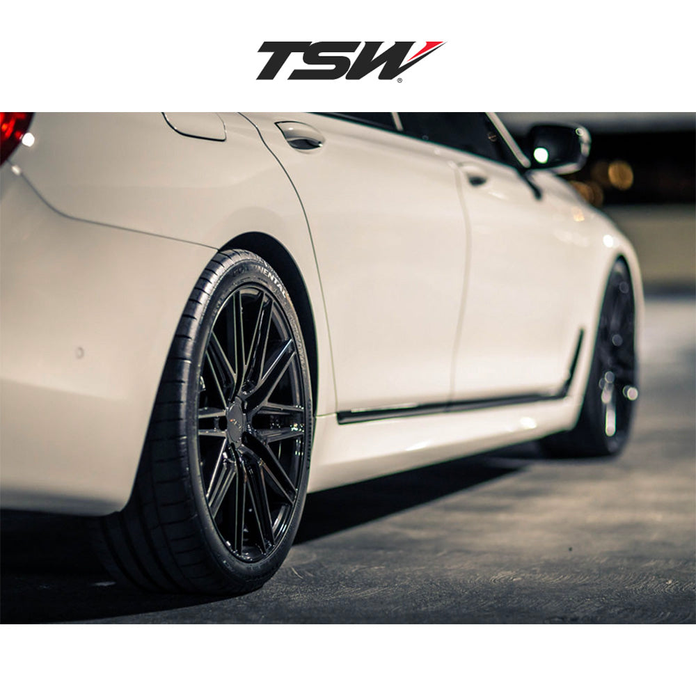 BMW X5用 TSW ペスカーラ 18x8.5J グロスブラックホイール4本セット TSW Pescara TWPCA 18X8.5 5X112 G-BLK 42MM (送料無料)