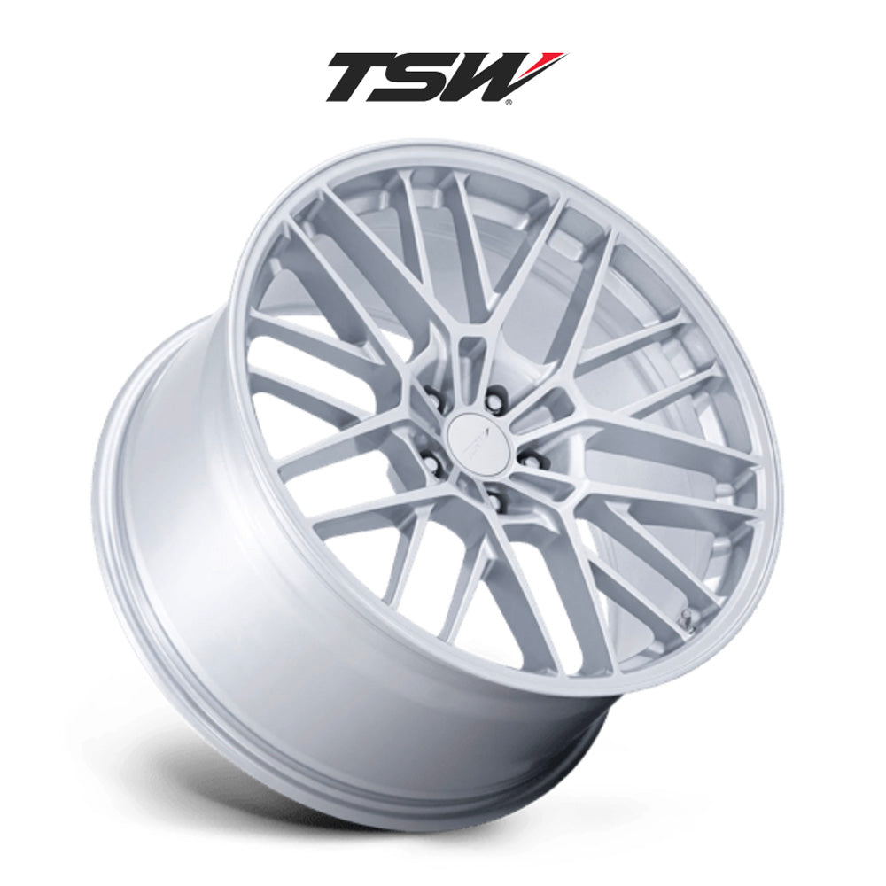 BMW X5用 TSW デイトナ 22x9J グロスシルバー ホイール4本セット TSW Daytona TW001 22X9 5X112 G-SLVR 27MM (送料無料)