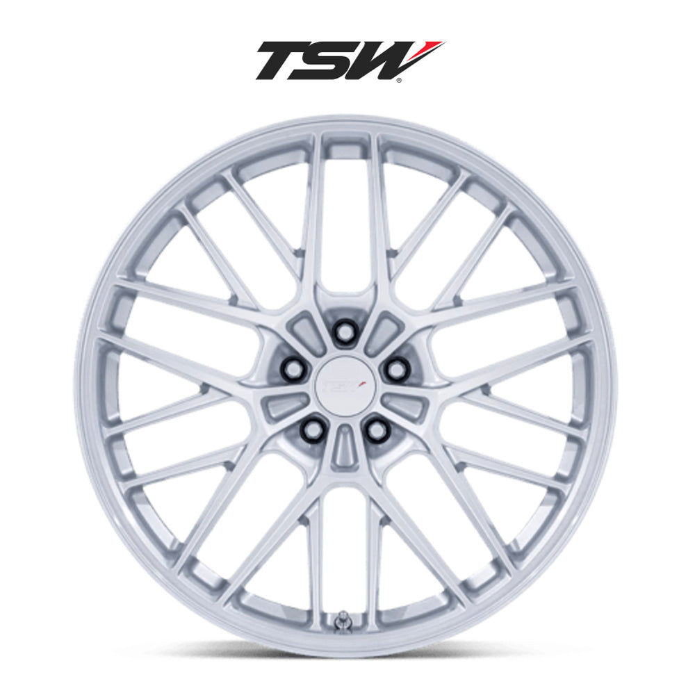 BMW X5用 TSW デイトナ 22x9J グロスシルバー ホイール4本セット TSW Daytona TW001 22X9 5X112 G-SLVR 27MM (送料無料)