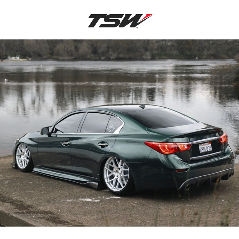 テスラモデルY用 TSW ラサルト 20x9J ET 35 フロント、リア グロスシルバーマシンド フロー成形アルミニウムホイール4本セット TSW LASARTHE 20X9 5X4.5 72 +35 G-SLV-MCH (消費税、送料込み)