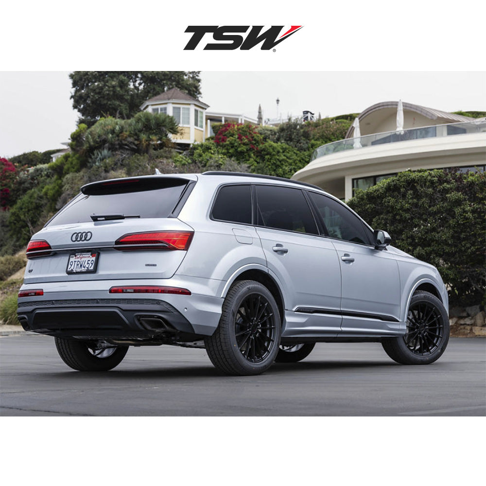 テスラモデルY用 TSW グッドウッド 20x9J ET 35 フロント、リア マットブラック フロー成形アルミニウムホイール4本セット TSW GOODWOOD 20X9 5X4.5 72 +35 M-BLK (消費税、送料込み)