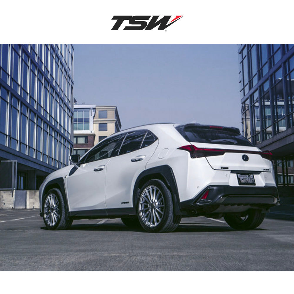 レクサス RX用 TSW グッドウッド 20x9J ET 35 フロント、リア ハイパーシルバー フロー成形アルミニウムホイール4本セット TSW GOODWOOD 20X9 5X4.5 72 +35 H-SLV (消費税、送料込み)