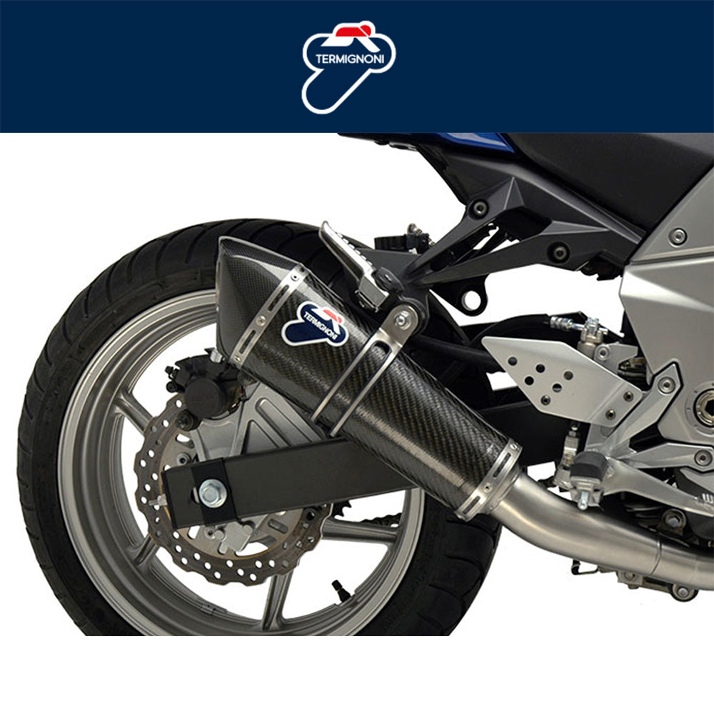 2007年から2011年式モデル カワサキZ750用 テルミニョーニ コニカル ステンレス/カーボン スリップオン Termignoni Conical Stainless/Carbon Slip-On Z750 (07-11) (送料無料)