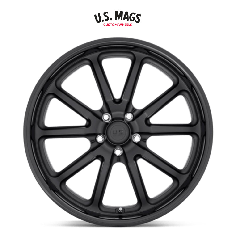 テスラ モデル3 (TESLA Model 3)用 ユーエスマグス ランブラー 20x8.5J グロスブラックマットブラック ホイール4本セット US Mag RAMBLER U123 20X8.5 5X4.5 GL-BLK-MB 32MM (送料無料)