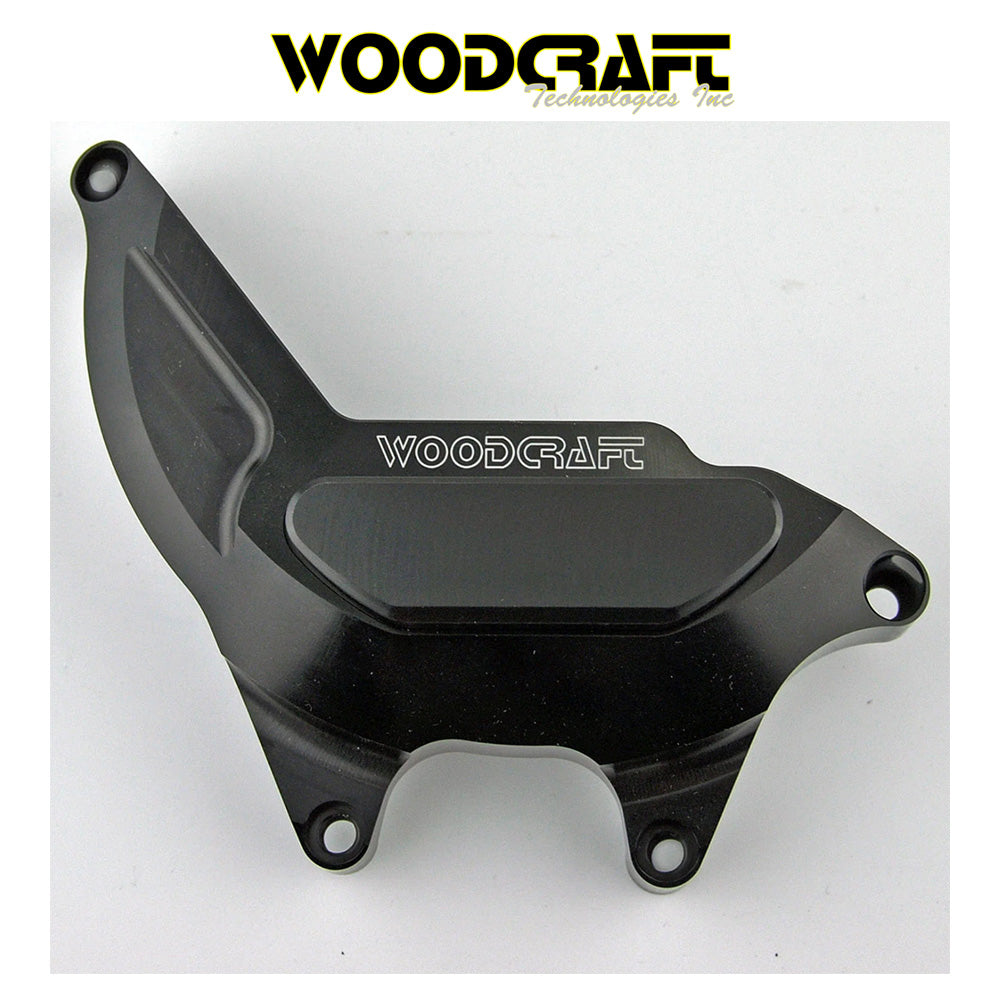 2003年から2024年式モデル スズキ SV650用 ウッドクラフト製スキッドプレート付きステーターカバープロテクター Woodcraft 60-0228LC Suzuki SV 650 LHS Stator Cover Protector w/ Skid Plate (消費税、送料込み)