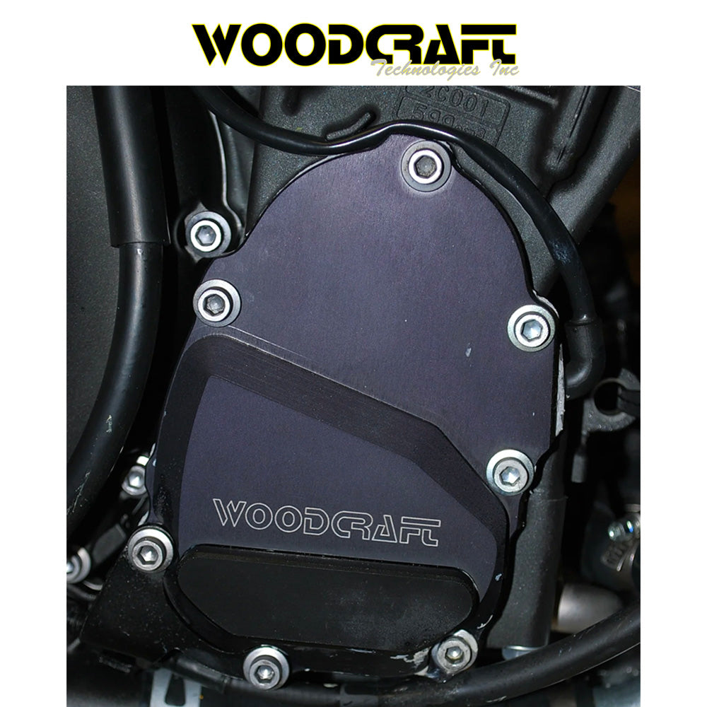 2006-2025年式 ヤマハYZF-R6用 ウッドクラフト製スキッドパッド付きイグニッショントリガーカバー Woodcraft 60-0449RB Yamaha R6 RHS Ignition Trigger Cover w/ Skid Pad (消費税、送料込み)
