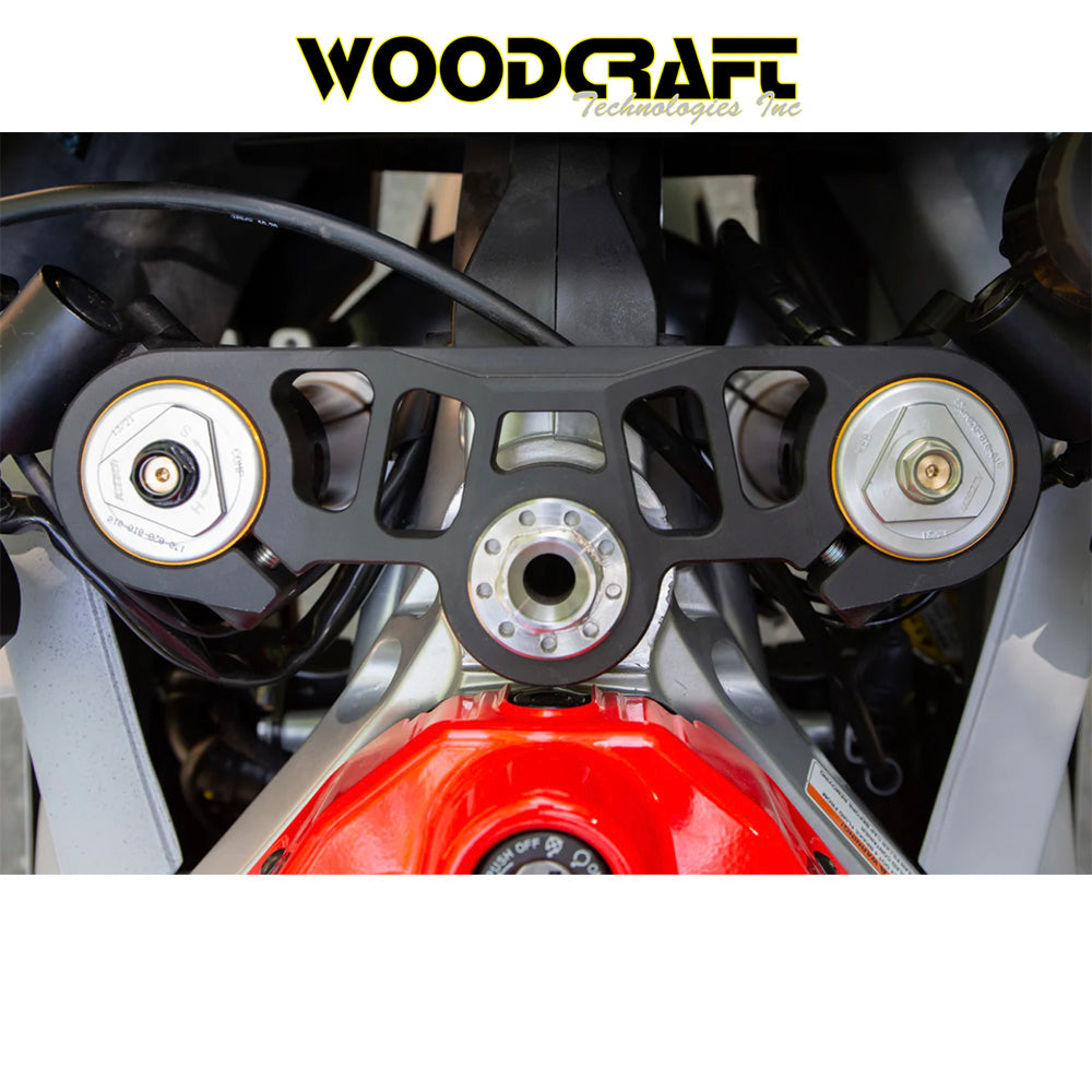 2021-2025年式 アプリリア RS660用 ウッドクラフト製トップトリプルクランプ Woodcraft 17-0760 Aprilia RS660 Top Triple Clamp (消費税、送料込み)