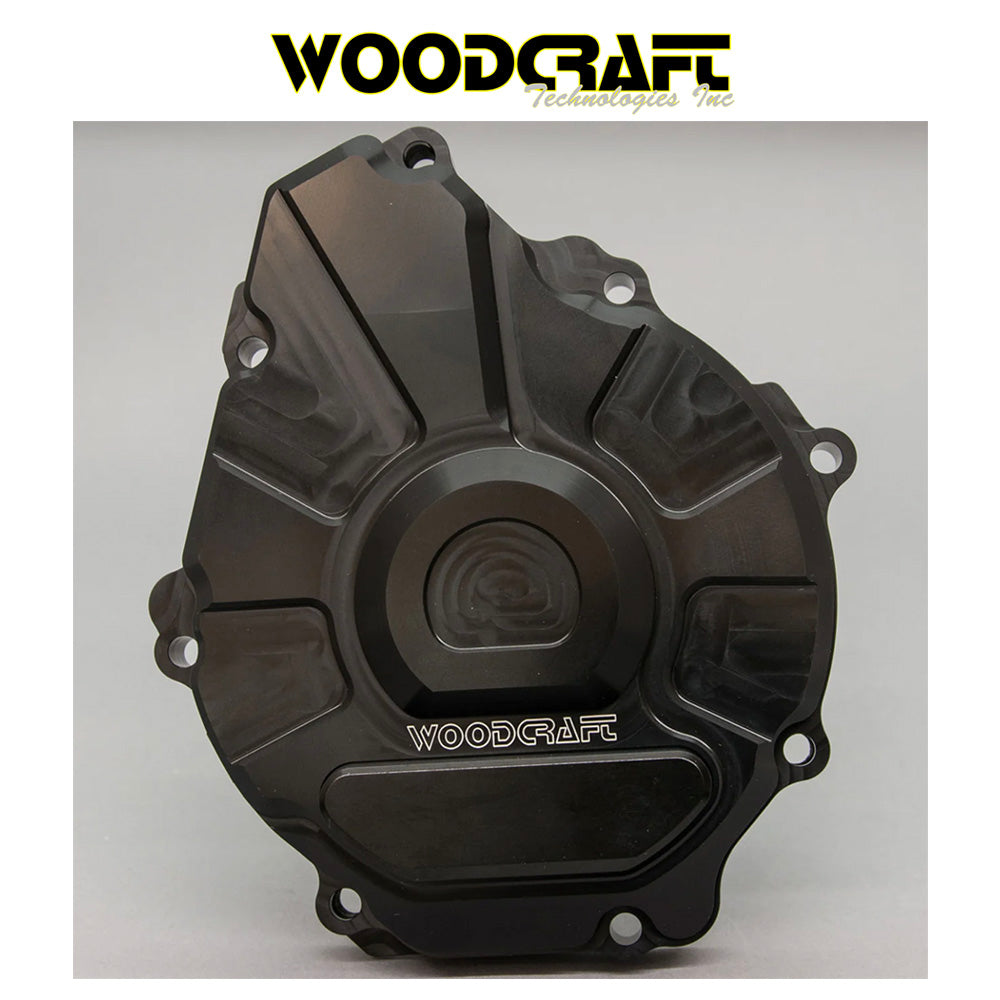 2017-2022年式 スズキ GSX-R1000用 ウッドクラフト製 スキッドプレート付きステーターカバー Woodcraft 60-0252LB Suzuki GSX-R1000 LHS Stator Cover w/ Skid Plate (消費税、送料込み)