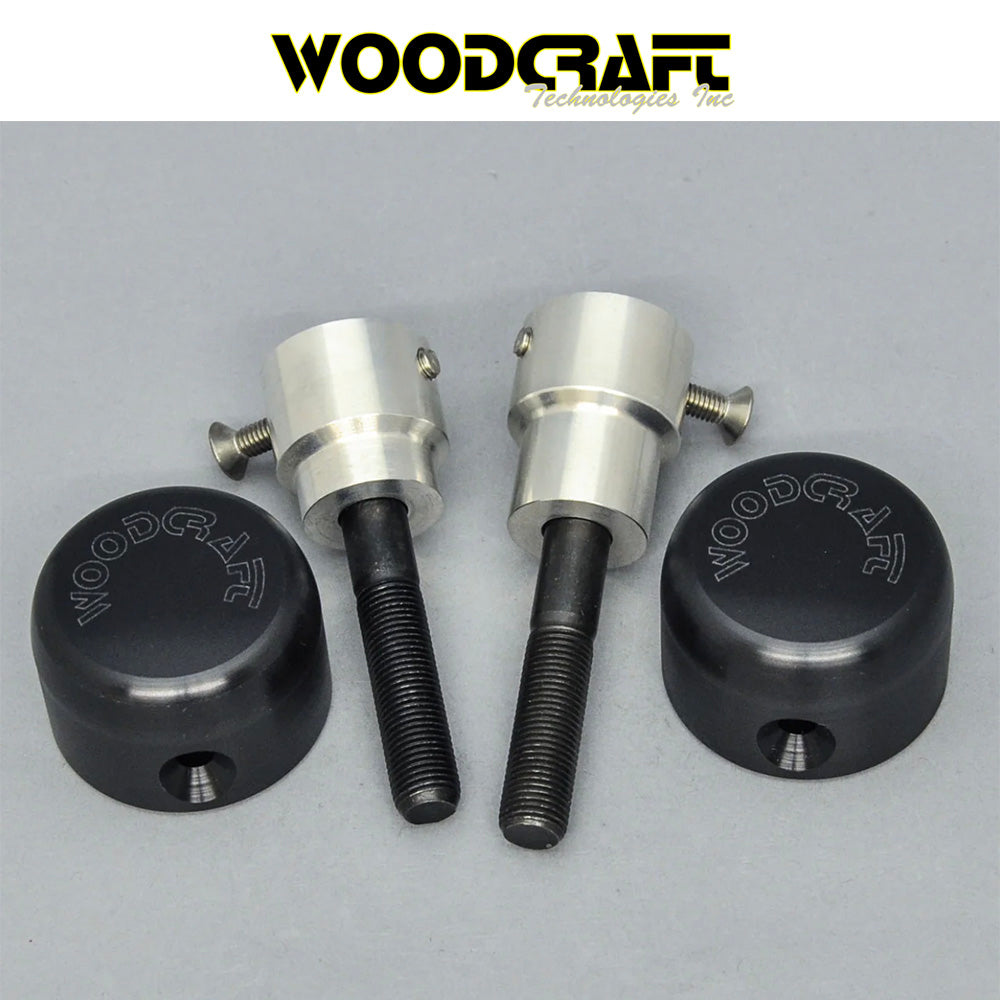2007-2025年式 ホンダ CBR600RR用 ウッドクラフト製パック付きフレームスライダーキット Woodcraft 50-0338 Honda CBR600RR Frame Slider Kit with pucks (消費税、送料込み)