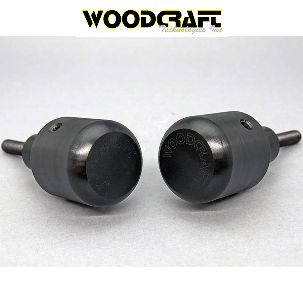 2017-2024年式 ヤマハ MT-07用 ウッドクラフト製パック付きフレームスライダーキット(スタンダード、ブラックパック付き) Woodcraft 50-0407 Yamaha FZ07/MT07/XSR700/R7 Frame Slider Kit with pucks (消費税、送料込み)