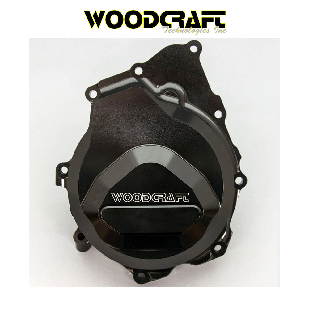 2006-2025年式 ヤマハYZF-R6用 ウッドクラフト製スキッドパッド付きステーターカバー Woodcraft 60-0449LB Yamaha R6 LHS Stator Cover w/ Skid Pad (消費税、送料込み)