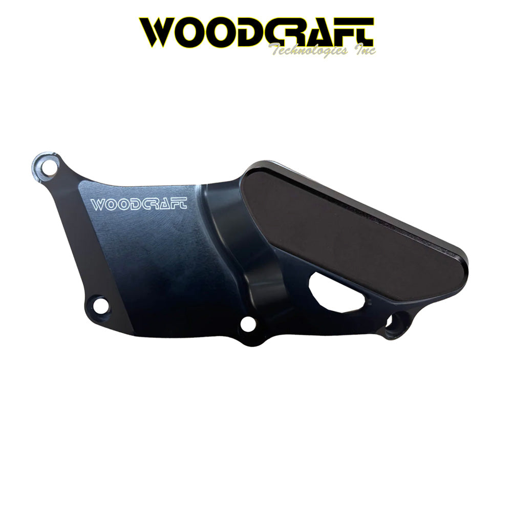 2023-2025年式 カワサキ Ninja ZX-4RR用 ウッドクラフト製クラッチカバープロテクターアセンブリ Woodcraft 60-0137RC Kawasaki ZX-4RR RHS Clutch Cover Protector Assembly (消費税、送料込み)