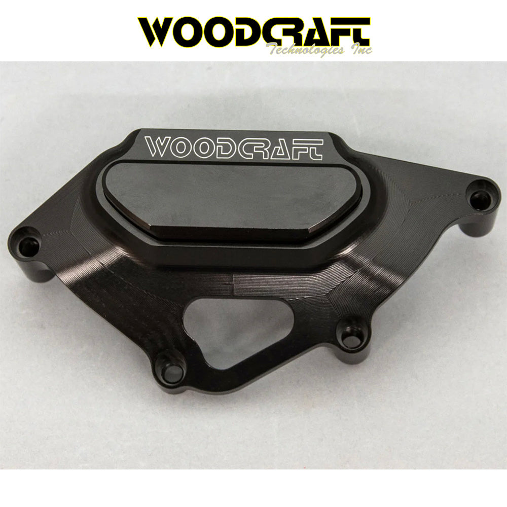 2008-2025年式 ホンダ CBR1000RR用 ウッドクラフト製 スキッドプレート付きステーターカバープロテクター Woodcraft 60-0341LCB Honda CBR1000RR LHS Stator Cover Protector w/ Skid Plate (消費税、送料込み)