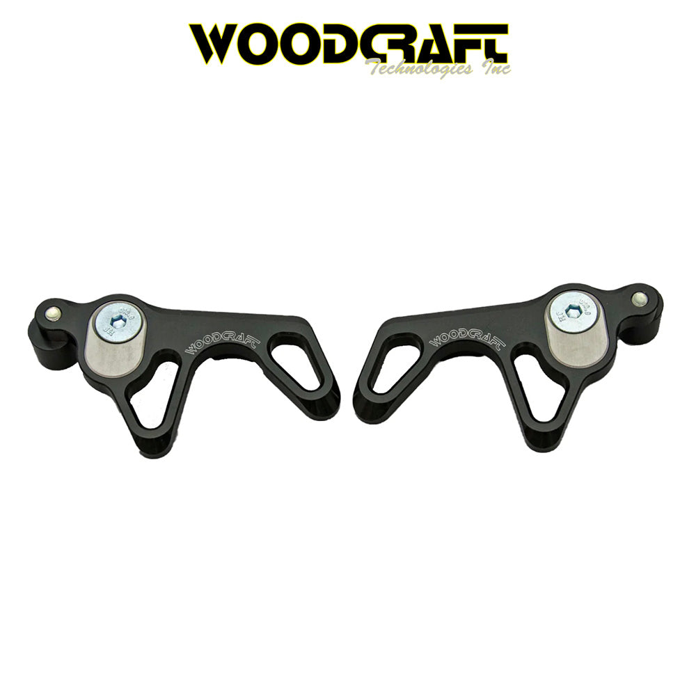 2018-2023年式 カワサキ Ninja 400用 ウッドクラフト製 スーパーバイクリフター(8mmスライダーパック付き) Woodcraft 27-5385B Superbike Lifters w/8mm Slider Pucks - 2018-23 Kawasaki Ninja400, 2019-23 Z400, Ninja500 (消費税、送料込み)