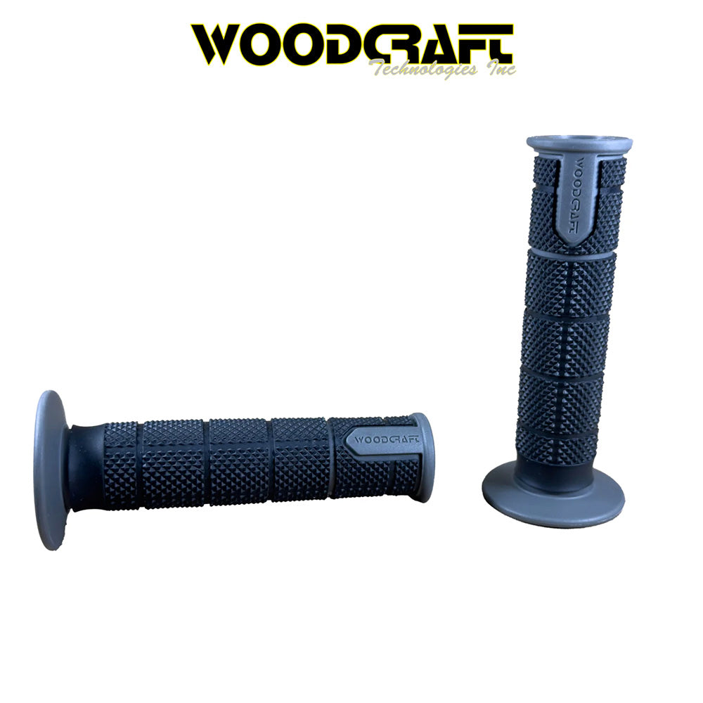 ウッドクラフト製SB1 バイクグリップ両側セット(ブラック/グレー) Woodcraft 18-010x Woodcraft SB1 Motorcycle Grips (消費税、送料込み)