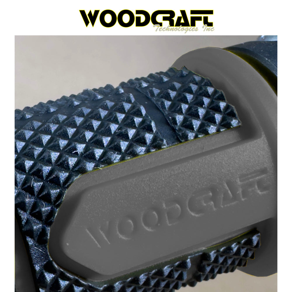 ウッドクラフト製SB1 バイクグリップ両側セット(ブラック/グレー) Woodcraft 18-010x Woodcraft SB1 Motorcycle Grips (消費税、送料込み)