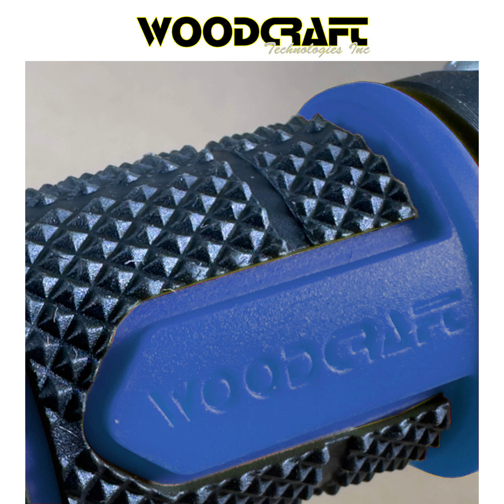 ウッドクラフト製SB1 バイクグリップ両側セット(ブラック/ブルー) Woodcraft 18-010x Woodcraft SB1 Motorcycle Grips (消費税、送料込み)