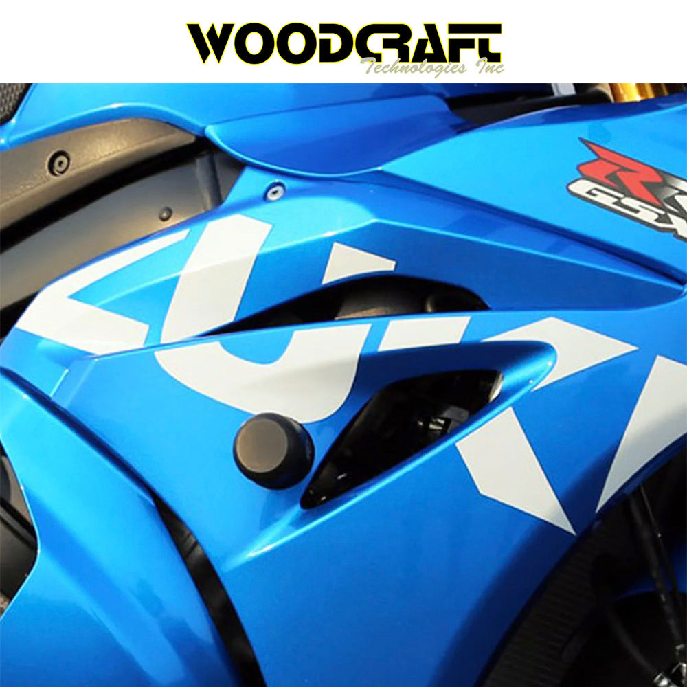 2017-2022年式 スズキ GSX-R1000用 ウッドクラフト製 パック付きフレームスライダーキット Woodcraft 50-0252 Suzuki GSX-R1000 Frame Slider Kit with pucks (消費税、送料込み)