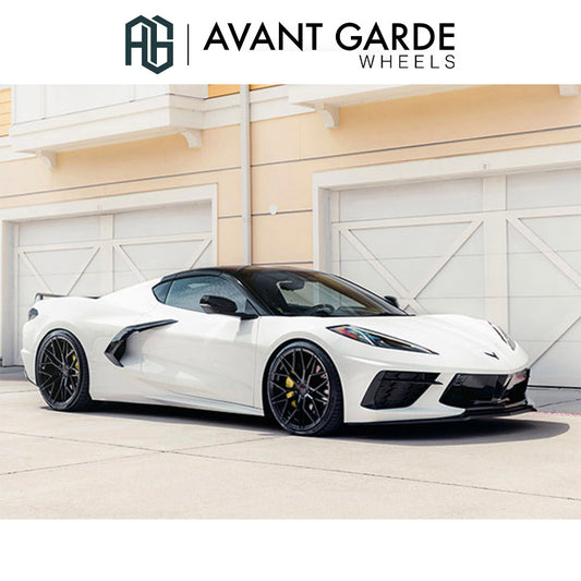 シボレー コルベット C8(Chevrolet Corvette)用 アバンギャルド M520R グロスブラック 20x9J ET 38フロント 21x12J ET 52 リア ホイール４本セット Avant Garde M520R Gloss Black 20x9J Front 21x12J Rear for Chevrolet Corvette C8 (送料無料)