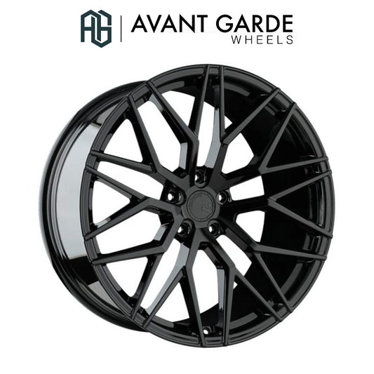 シボレー コルベット C8用 アバンギャルド M520R グロスブラック 20x9J ET 38フロント 21x12J ET 52 リア ホイール４本セット (消費税、送料込み)