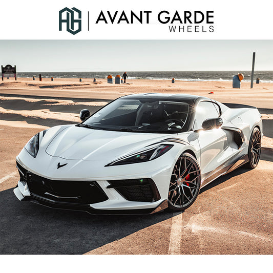 シボレー コルベット C8(Chevrolet Corvette)用 アバンギャルド M520R ダークメタリック 20x9J ET 38フロント 21x12J ET 52 リア ホイール４本セット Avant Garde M520R DARK GRAPHITE METALLIC 20x9J Front 21x12J Rear for Chevrolet Corvette C8 (送料無料)